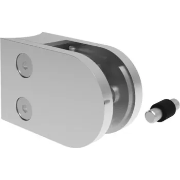 Hahn Steel Držák skla 63x45mm pro sloupek O42,4 mm, model 25 - nerez AISI 316, LESK