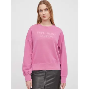 Dámská mikina Pepe Jeans dámská růžová mikina - L