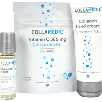 Kosmetická sada COLLAMEDIC Sada - Krém na ruce, hydratační roll-on na pleť, vitamín C
