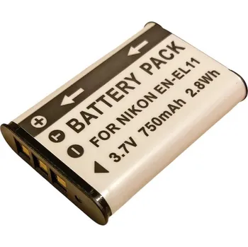 TRX baterie Olympus Li-60B 750mAh Baterie, pro fotoaparát, 750mAh, 3,7V, Li-Ion, kompatibilní s Olympus Li-60B, NIKON EN-EL11 TRX-Li-60B