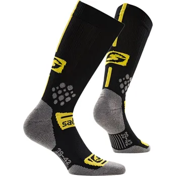 Florbalový chránič Saller MATCH Tréninkové ponožky BARVA: 361 černá-žlutá, Velikost: 35-38 Polstrované sportovní ponožky s ochranou kotníku