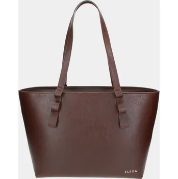 brašna na notebook Shopper kabelka Tři generace hnědá/stříbro