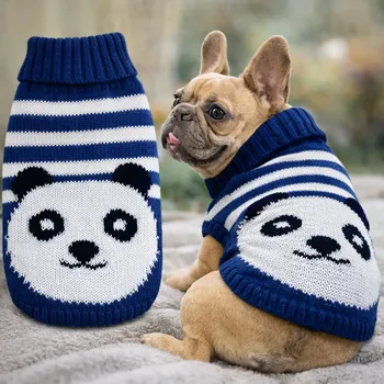 Obleček pro psa Pletený svetr pro psa - PANDA Velikost: L