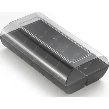 Dóza na potraviny Silikomart, Dóza na makronky nebo sušenky Macado 12 černá - Formadore