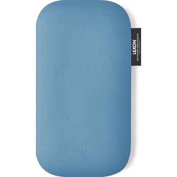 Radiomagnetofon Lexon, Bezdrátová nabíječka z reproduktorem Powersound kožená sytě modrá - Formadore