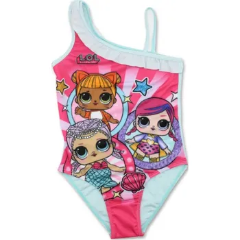 Dívčí plavky United Essentials • Dívčí jednodílné plavky L.O.L. Surprise EU 128 Tyrkysová