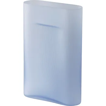 Váza Muuto, Váza Ridge skleněná 35 cm modrá - Formadore