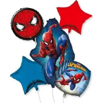 Balónek Buket - Spiderman - fóliový balónek 5ks