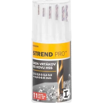 Vrták Strend Pro 4200936 Sada vrtáků Strend Pro, do kovu, 13,3x5,4x5,4 cm, balení. 11 ks