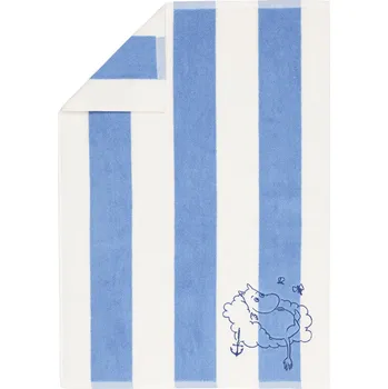Arabia Finland, Ručník Arabia Finland Stripes Mumínci Mumínek 50 x 70 cm sytě modrý - Formadore