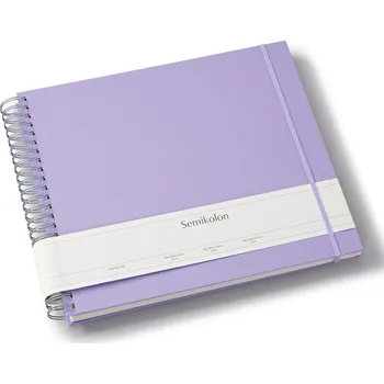 Fotoalbum Semikolon, Album na fotografie Uni Maxi Mucho, lila s bílými listy - Formadore