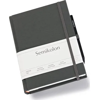 Diář Semikolon, Cestovní zápisník Uni Grand Voyage, tmavě šedý - Formadore