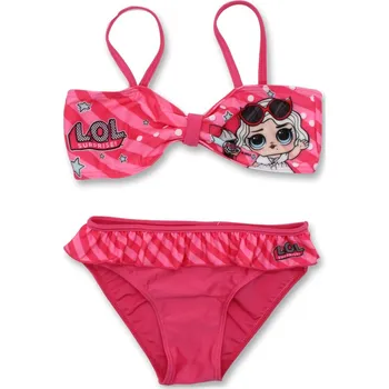 Dívčí plavky Setino • Dětské / dívčí dvoudílné plavky / bikiny L.O.L. Surprise - tmavě růžové EU 152