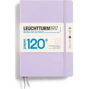 Diář Leuchtturm 1917, Tečkovaný zápisník v pevné vazbě Edition 120 A5, 203 stran, lila, 120 g/m² - Formadore