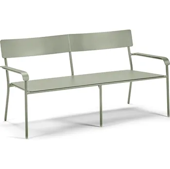 Zahradní lavice Serax, Lavice zahradní August s opěradlem, 136 cm, zelená - Formadore