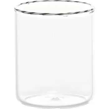 Sklenice Zafferano, Skleněný pohár Intrecci 460 ml černo-bílý - Formadore