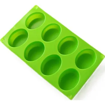 Silikonová forma na mýdlo ovály - 8ks