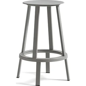 Barová židle Hay, Barová židlička Revolver 65 cm šedá - Formadore