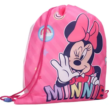 Vadobag • Dětský sáček na přezůvky / vak na záda Minnie Mouse / Disney - 44 x 36 cm