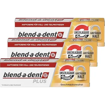 Péče o zubní náhradu Blend-a-Dent fixační krém Plus 3x40g