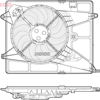 Chladič motoru Větrák, chlazení motoru DENSO DER15005