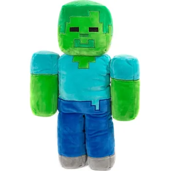 Dekorativní polštářek Halantex • Tvarovaný 3D polštář Minecraft - Zombie - 48 cm