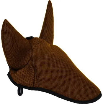 Čabraka pro koně ManMat ČABRAKA na uši pro koně - hnědá Velikost XS