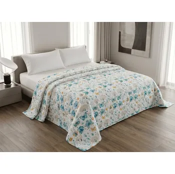 Přehoz na lůžko Přehoz na postel ELIVINE bílý, 100% bavlna Rozměr: 170 x 210 cm