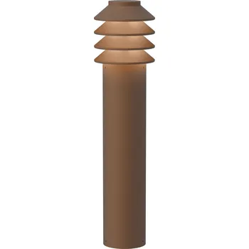 Lampička Louis Poulsen, Zahradní lampa Bysted LED 3000K s kolíkem bez adaptéru L hnědá - Formadore