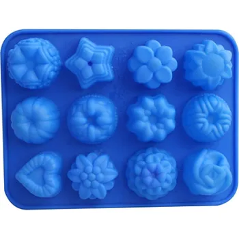 Silikonová forma na mýdlo mix - 12ks