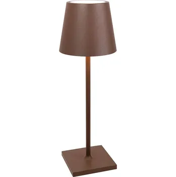 Lampička Zafferano, Stolní lampa Poldina 49,7 cm hnědá - Formadore