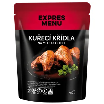 Hotové jídlo EXPRES MENU Kuřecí křídla na medu a chilli 1 porce