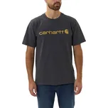Tričko CARHARTT Carhartt Core Logo t-shirt carbon heather Barva: šedá, Velikost: XL