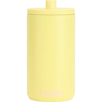 Design Letters, Cestovní hrnek Design Letters Hygge 350 ml žlutý - Formadore
