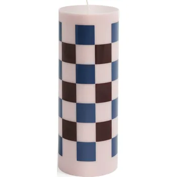 Hay, Svíčka Column L, světle růžová, bordó, modrá - Formadore