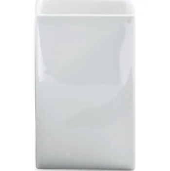 Držák na kartáček Decor Walther, Pohár na zubní kartáčky Porzellan čtvercový 11 cm bílý - Formadore