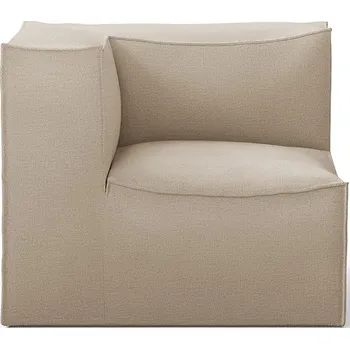 Sedací souprava Ferm Living, Rohová sedačka levá Catena Rich Linen 95 cm béžový - Formadore