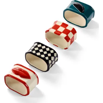 Papírový ubrousek Serax, Kroužky na ubrousky Les Objets Mouleversants, 4 ks - Formadore