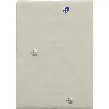 ubrus Södahl, Ubrus Christmas Hearts Embroidery 140 x 220 cm béžovo-modrý - Formadore