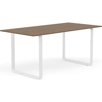 Jídelní stůl Muuto, Stůl Muuto bílé nohy 170 x 85 cm tmavý dub - Formadore