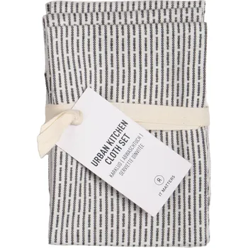 The Organic Company, Kuchyňské utěrky Urban 18 x 35 cm světle šedé 3 ks - Formadore