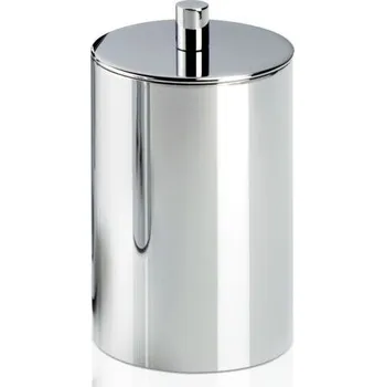 Úložný box Decor Walther, Dóza na vatové tampony Tube s víkem chromová - Formadore