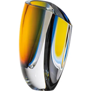 Váza Kosta Boda, Váza Mirage 31 cm světle modro-oranžová - Formadore