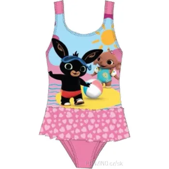 Dívčí plavky E plus M • Dívčí jednodílné plavky Zajíček Bing - světle růžové - vel. EU 116