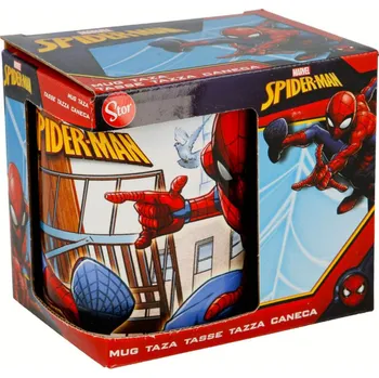 STOR Keramický hrnek Spiderman / hrneček Spiderman Streets 325ml