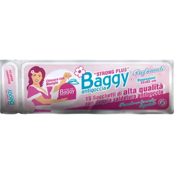 Pytle na odpadky Odpadkové pytle SMP Baggy vůně růže, 40L, 55x65cm, 15ks