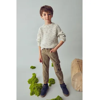 Chlapecké kalhoty Dětské kalhoty Mayoral 4557.5B.Mini.9BYA béžová 12X, vel. 128