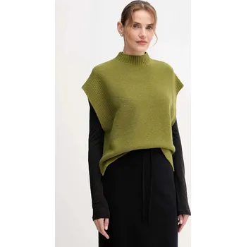 Dámská vesta Vesta s přídavkem vlny United Colors of Benetton 1244D10EF zelená 91X, vel. XS