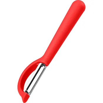 Kuchyňská škrabka Vertikální škrabka s hladkým nebo zoubkatým ostřím - KOCHBLUME Barva: Červená, Velikost: Hladké ostří