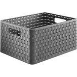 koš-box 18,0l antracit COUNTRY A4, 36,8x27,8x19,cm, plast